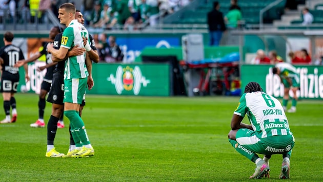 In Hütteldorf wurde nur wenig Fußball gespielt.