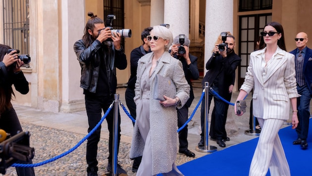 Meryl Streep und Anne Hathaway schlüpften für „Der Teufel trägt Prada 2“ wieder in die ...