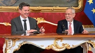 Daniel Fellner wurde von Van der Bellen angelobt