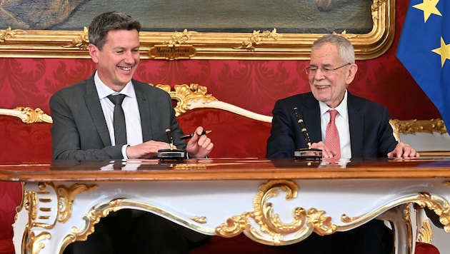 Daniel Fellner wurde von Van der Bellen angelobt