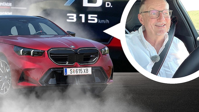 Nichts für jeden Tag, das Tempo – das Auto schon. Der BMW M5 fährt schneller, als es in der ...