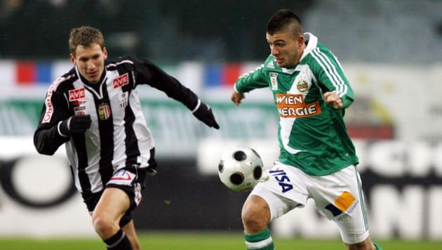 Ümit Korkmaz stürmte 2008 mit Rapid zum bisher letzten Meistertitel.