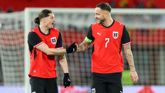 Begibt sich Marcel Sabitzer (links) auf die Spuren von Marko Arnautovic?