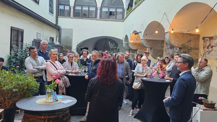 Im „Zsommstehn“-Innehof gab es nur strahlenden Gesichter.