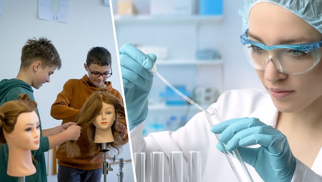 Lehrlinge sollen über ihre unmittelbare Berufsausbildung hinaus in die Welt der Foschungs ...