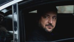 Der ukrainische Präsident während eines Besuchs bei seinem türkischen Amtskollegen Recep Tayyip ...