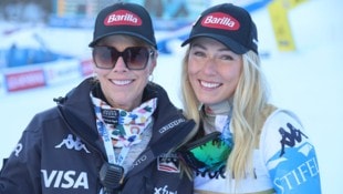 Mikaela Shiffrin mit ihrer Mutter Eileen (l.)