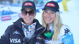 Mikaela Shiffrin mit ihrer Mutter Eileen (l.)