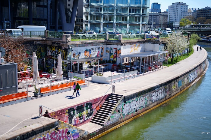 Noch ist am Donaukanal untertags noch wenig los.