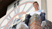 Stefan Hierländer kurz nach seinem Wechsel zu Sturm am Grazer Uhrturm 