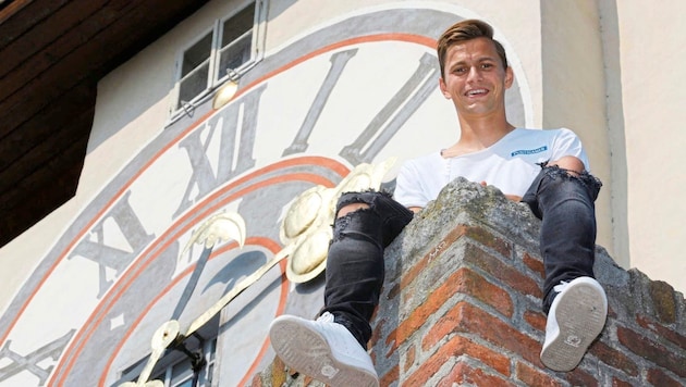 Stefan Hierländer kurz nach seinem Wechsel zu Sturm am Grazer Uhrturm
