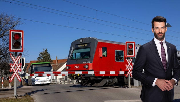 Verkehrslandesrat Landbauer hat eine Sicherheitsoffensive an Bahnkreuzungen gestartet.