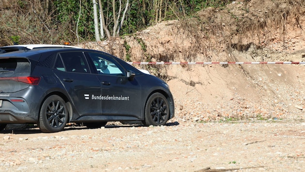 Der Fundort der Skelettteile: ein Bauareal beim ehemaligen Märzenkeller in der Welser ...