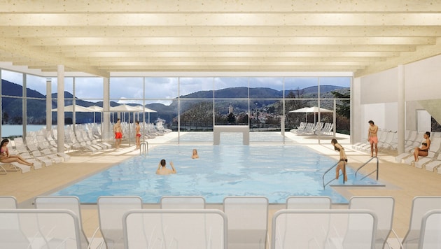 Noch Visualisierung, in wenigen Wochen sollen dann aber echte Badegäste den traumhaften Ausblick ...