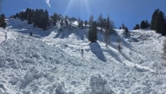 Die Lawine war 150 Meter breit und 200 Meter lang.