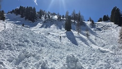 Die Lawine war 150 Meter breit und 200 Meter lang.