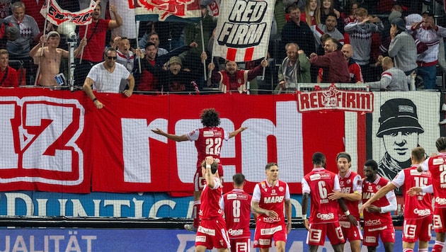 Gegen Altach bejubelte der GAK im Herbst den ersten Saisonsieg.