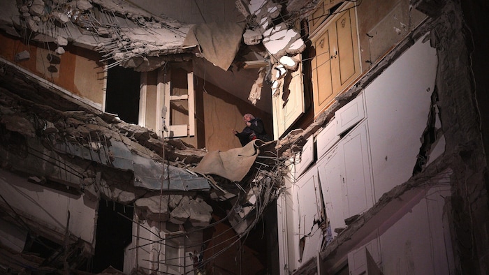 In diesem Haus wartet eine Libanesin darauf, gerettet zu werden.