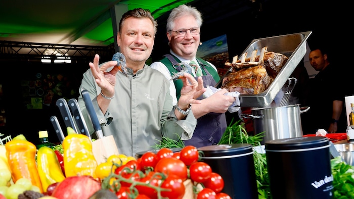 Christof Widakovich (links) und Josef Mooshammer kochten auf.