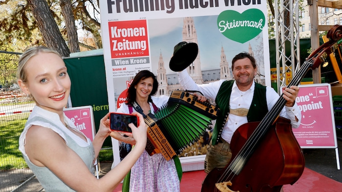 Richtig Lust auf die Steiermark: Manuela und Herbert Gangl spielten am Mittwoch bereits mit der ...