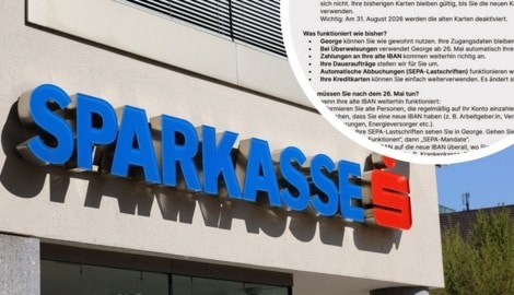 Die Fusion der Sparkasse mit der Erste Bank hat nun auch für die Kunden spürbare Folgen.