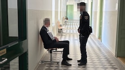 Der Angeklagte im Landesgericht St. Pölten.