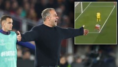 Hansi Flick protestierte, doch die Pfeife des Schiedsrichters blieb stumm.