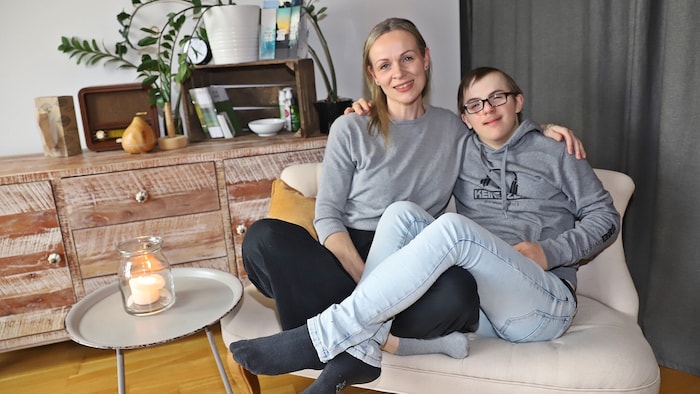 Monika Maria Rieger mit Sohn Robin