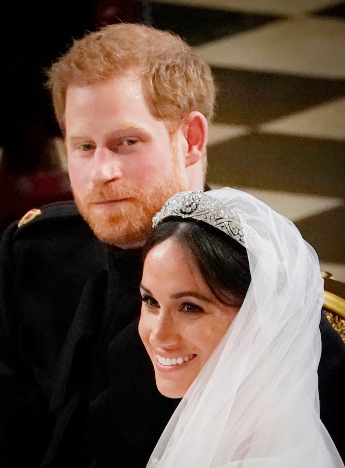 Herzogin Meghan wurden am 19. Mai 2018 in der St George‘s Chapel getraut. Meghan trug an ihrem ...
