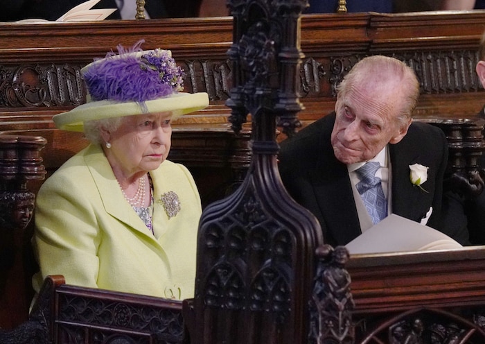 Queen Elizabeth und Prinz Philip bei der Hochzeit ihres Enkels Prinz Harry mit Meghan Markle