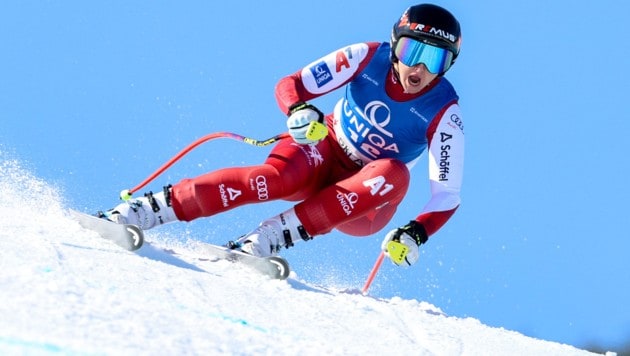 Nina Ortlieb war auf der Reiteralm in der Abfahrt nicht zu biegen.