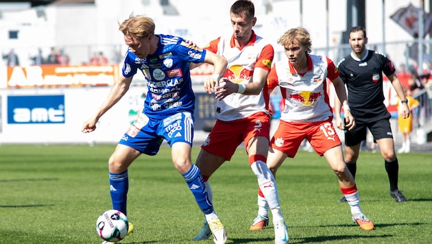 Hartbergs Stabilisator Benjamin Markus (l.) brennt auf seinen ersten Sieg gegen Sturm.