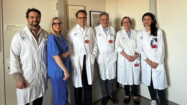 Retteten am Karfreitag zwei Leben: Paul Werner, Sorina Basascu, Daniel Zimpfer, Marek Ehrlich, ...