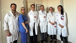 Retteten am Karfreitag zwei Leben: Paul Werner, Sorina Basascu, Daniel Zimpfer, Marek Ehrlich, ...