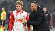 Frans Krätzig (li.) mit Trainer Daniel Beichler.