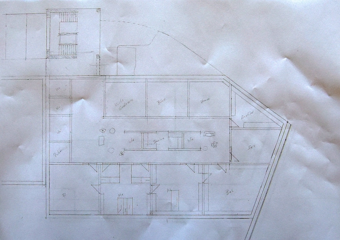 Die Originalpläne sind im Teamwork aus Bürgermeister, Amtsleiter und Bauamtsleiter entstanden.