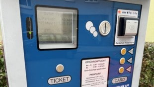 Auf diesem Parkscheinautomaten nicht, aber auf anderen Automaten im Linzer Stadtgebiet wurden ...