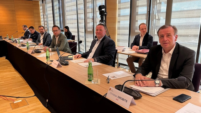 Drobits (oben re.) und Dolesch (4. v. li.) für die SPÖ.