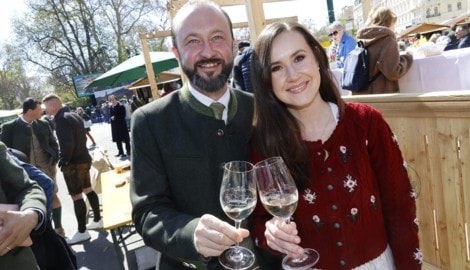 Max Lercher und Michaela Grubesa sind nun Herr und Frau Lercher.