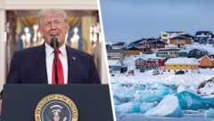 Grönland, geografisch zu Nordamerika und geologisch zu dessen arktischer Teilregion gezählt, ...