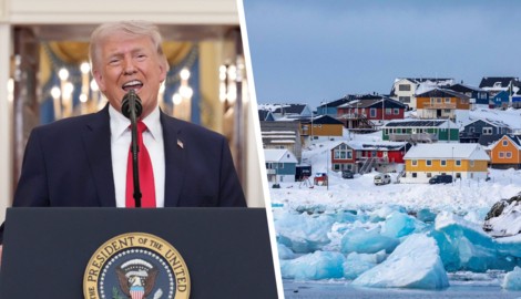 Grönland, geografisch zu Nordamerika und geologisch zu dessen arktischer Teilregion gezählt, ...