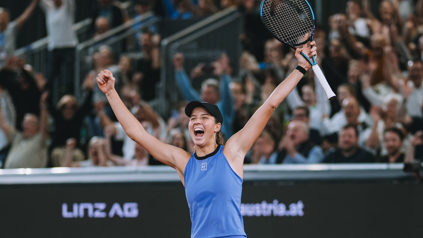 L Tagger Erstmals in Top-100 - Video: Lilli Tagger sorgte nach Match für Lacher ...
