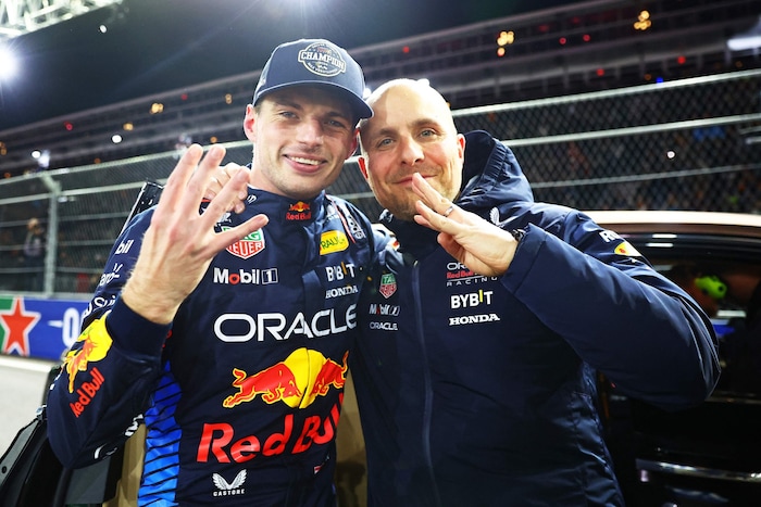 Max Verstappen mit Gianpiero Lambiase