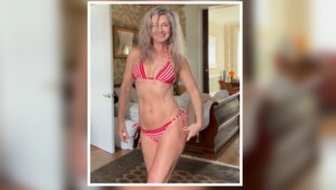 Paulina Porizkova ist nicht nur fit für den Bikini, sondern auch für ihr Brautkleid.