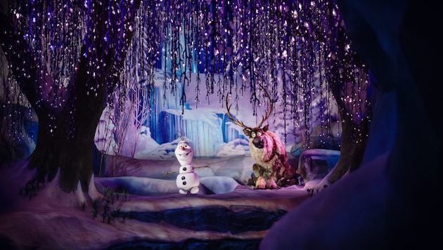 In Figuren wie Schneemann Olaf und Rentier Sven steckt hochkomplexe Technik.
