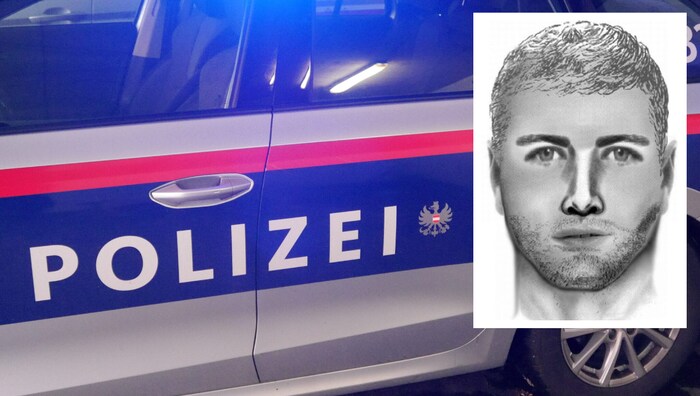 Die Polizei sucht mit diesem Phantombild nach dem unbekannten Täter, der junge Frauen belästigt.
