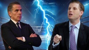 Lassen Hunter Biden (l.) und Eric Trump (r.) die Fäuste fliegen?