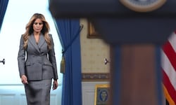 Presseauftritt mit Fragezeichen: Melania Trump weist Epstein-Verbindung scharf zurück