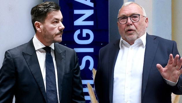 René Benko made Alfred Gusenbauer (right) a multimillionaire.