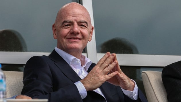 Hat gut lachen: FIFA-Boss Gianni Infantino.